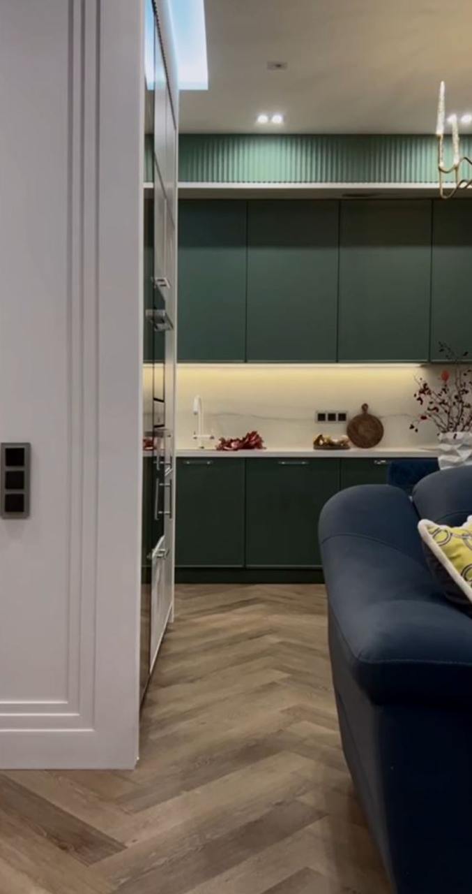 Кварцвиниловая плитка Vinilam клеевая Parquet Herringbone Glue Паркет Венецианский GD11199 венгерская елка 762×152,4×2,5 фото в интерьере